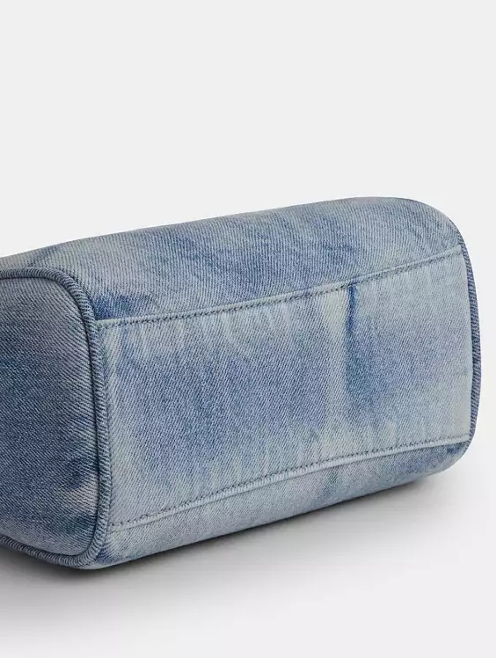 NWT COACH Mini Rowan In LOVED DENIM With CHARMS, In Orig Packaging 🩷🔑 - Picture 12 of 16